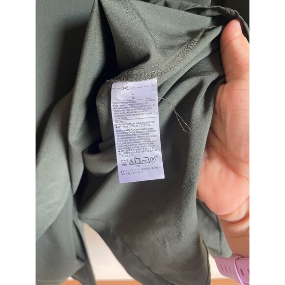 Banana Republic Factory Size Large Dark Green Popover Top Boyfriend Fit - Picture 5 of 5